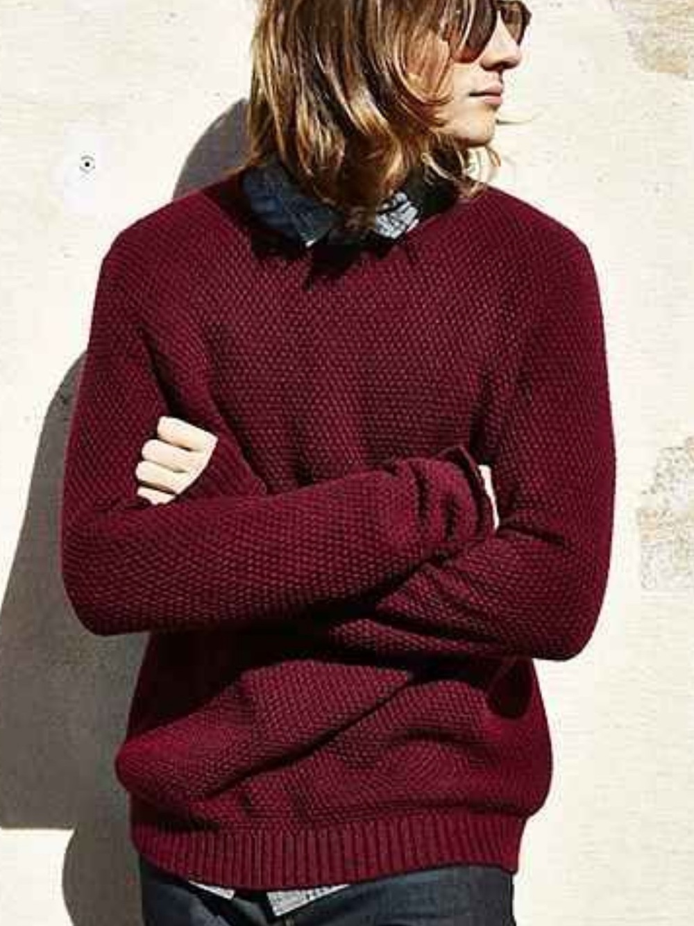O’Hanlon Mills urban outfitters waffle knit sweater size xs